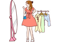 try onのイラスト